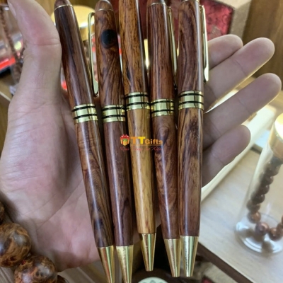 Bút ký gỗ cẩm dạng xoay BG 05