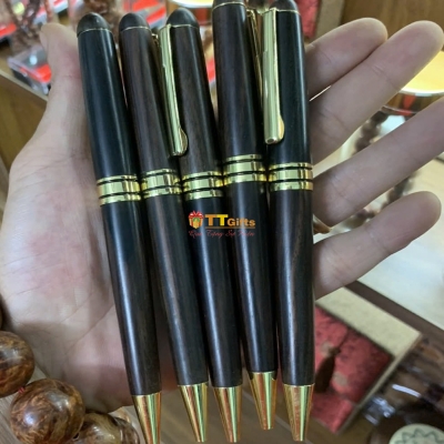 Bút ký gỗ mun dạng xoay BG 03