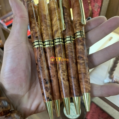 Bút ký gỗ nu huyết long dạng xoay BG 13