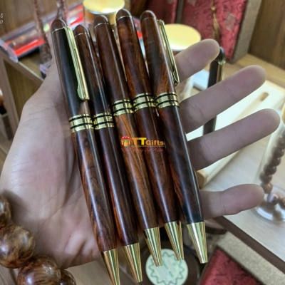 Bút ký gỗ trắc dạng xoay BG 01