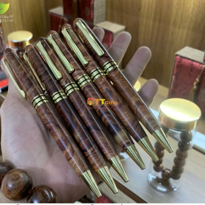 Bút ký gỗ sưa bắc dạng xoay BG 11