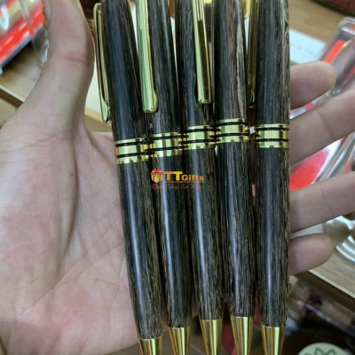 Bút ký gỗ trầm sánh dạng xoay BG 21