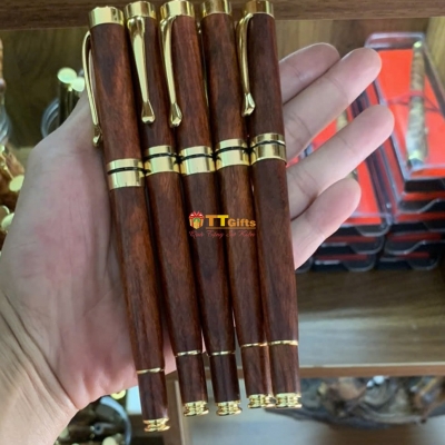 Bút ký gỗ tử đàn nam phi dạng nắp BG 25