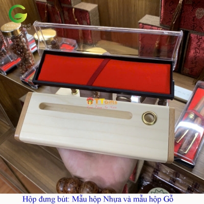 Hộp đựng bút ( nhựa và gỗ )
