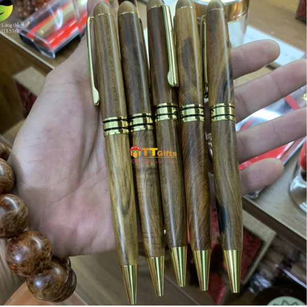 Bút ký gỗ bách xanh dạng xoay BG 07