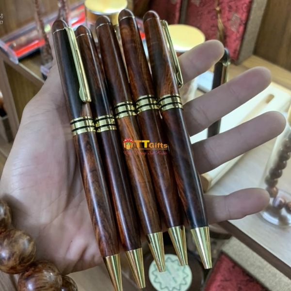 Bút ký gỗ trắc dạng xoay BG 01